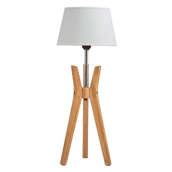 BAMBOO TRIPOD TABLE LAMP H65
