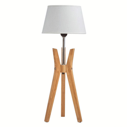 BAMBOO TRIPOD TABLE LAMP H65