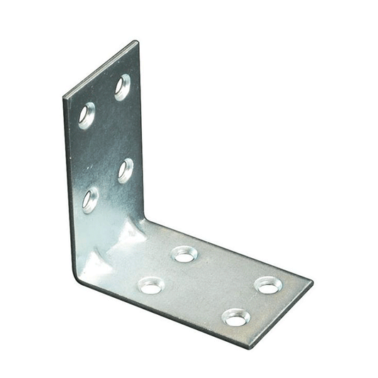 WIDE ANGLE BRACKET 100X100X30X2MM NICKEL
