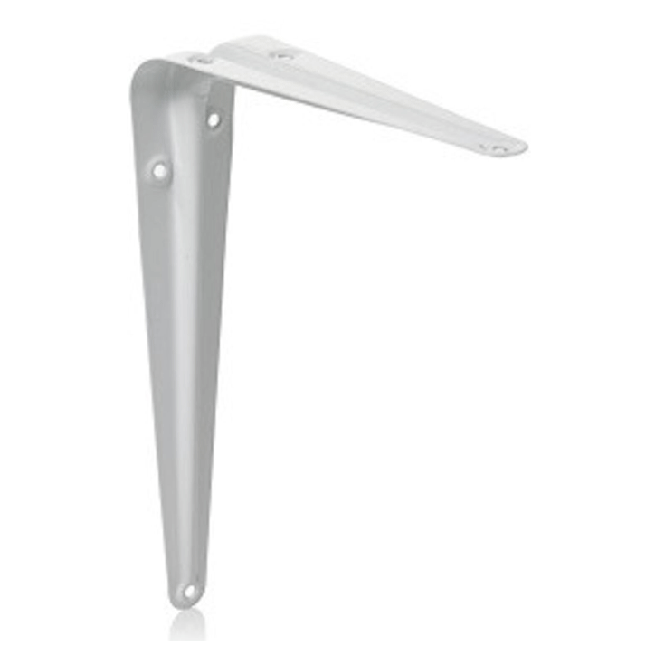 BRACKET SHELF NERVED 300X350MM WHITE