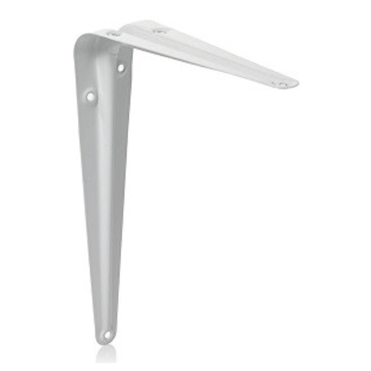 BRACKET SHELF NERVED 300X350MM WHITE