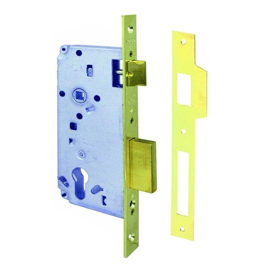 MORTICE LOCK 5C611 40 NICKEL C/TE LOGO