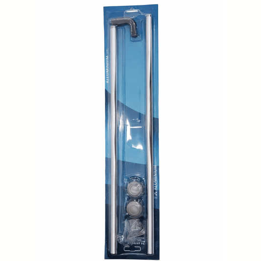 SHOWER CURTAIN ROD U SHAPED NICKEL 80X80 RAVELLI