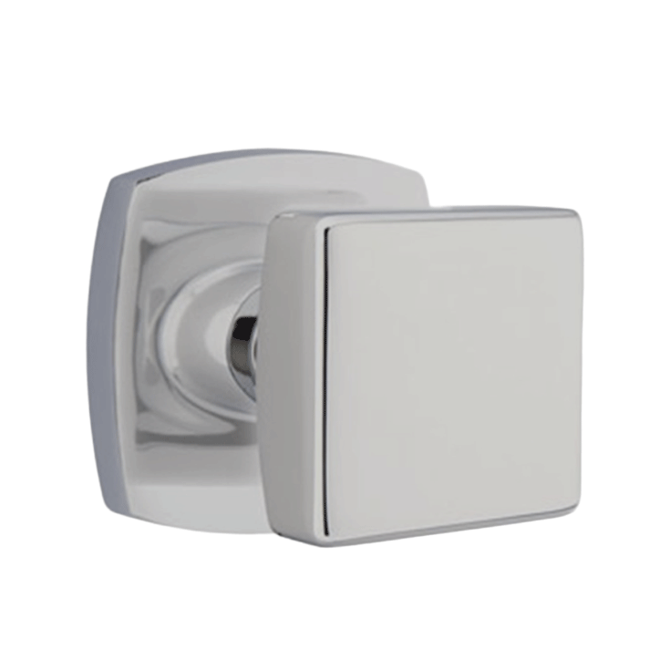 DOOR KNOB SQUARE P018 NICKEL MAT