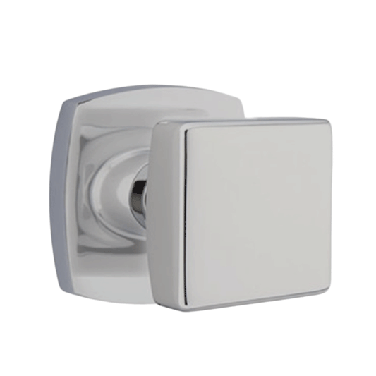DOOR KNOB SQUARE P018 NICKEL MAT