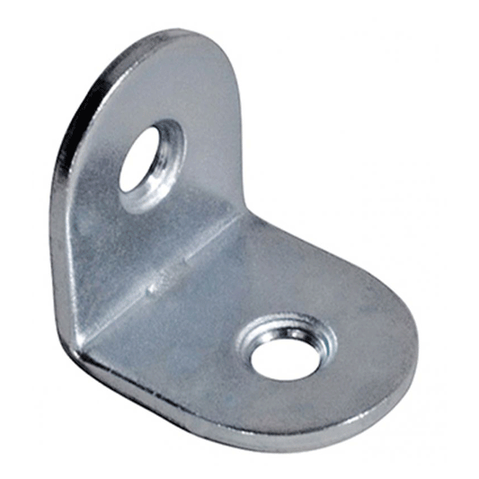 STEEL CORNER BRACKET ROUNDED 23.5X34 ZINC