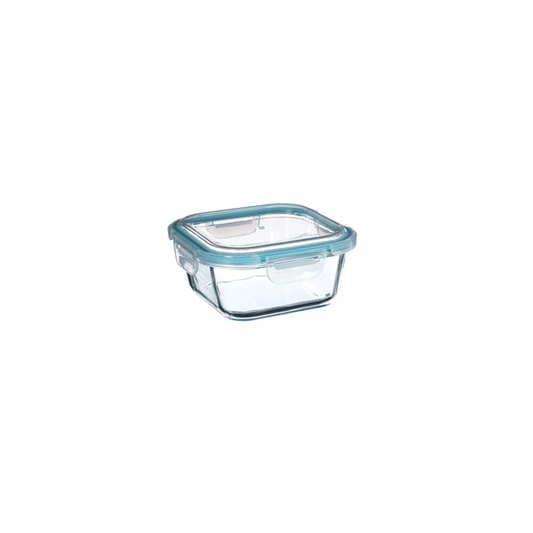 SQUARE GLASS BOX CLIPEAT 800ML