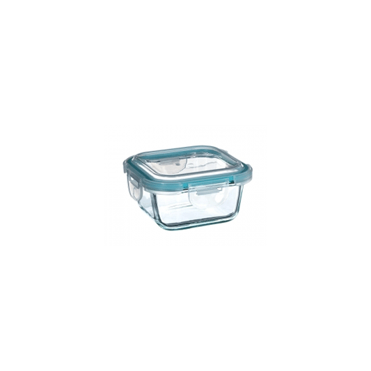 SQUARE GLASS BOX CLIPEAT 330ML