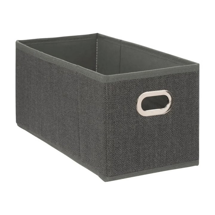 STORAGE BOX 31X31 D GREY LINEN