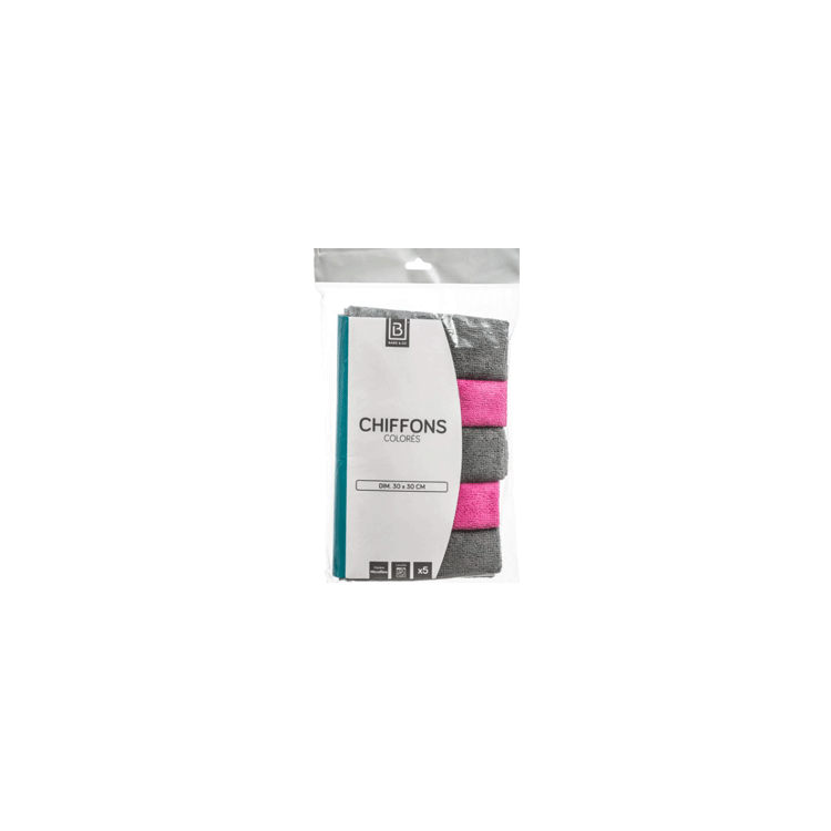 CLOTHES MULTI MICROFIBER 30X30CMX5PCS