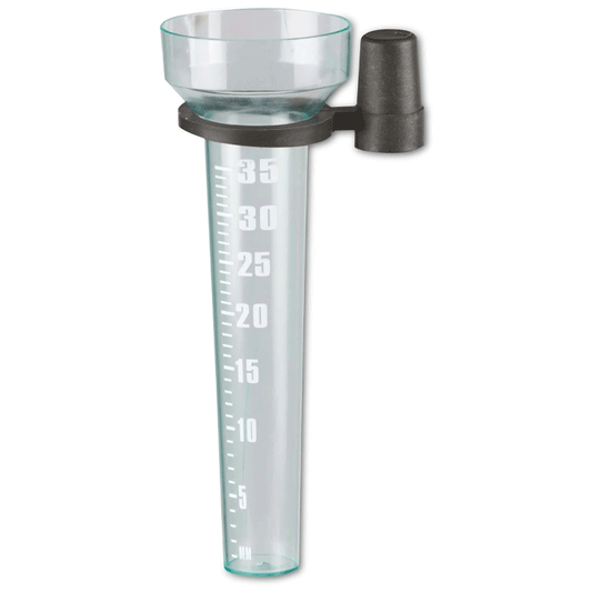 RAIN GAUGE D8,2X24,5CM PE/PL KINZO INCL.HOLDER 11X6,8X5,2CM 85G PB/HD