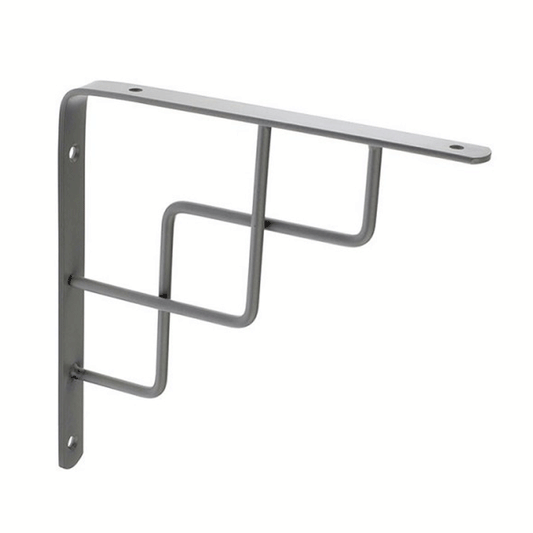 BRACKET SHELF DECO SQUARE STAIR ARGT MATT 145MM