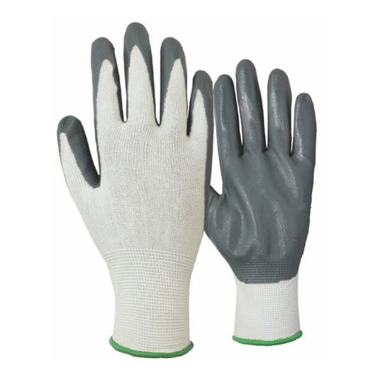 ELTECH NITRILE GLOVES  GREY 9"