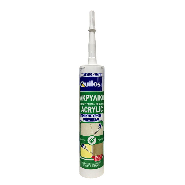 SEALANT ACRYLIC UNIVERSAL WHITE 300ML QUILOSA