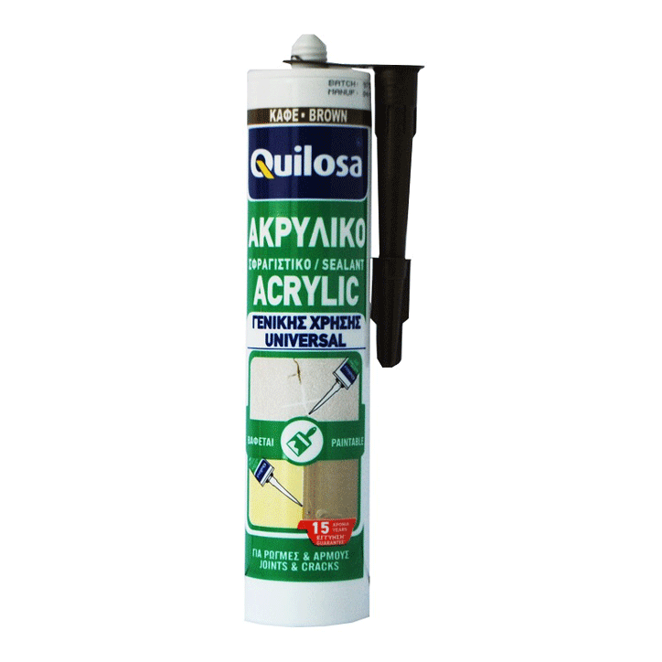 SEALANT ACRYLIC UNIVERSAL BROWN 300ML QUILOSA