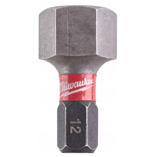 MILWAUKEE 12MM X 25MM HEX SHOCKWAVE BIT 2PCS