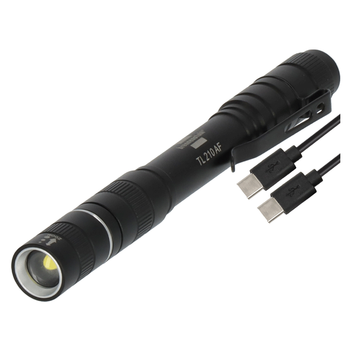 RECHARGEABLE TORCH LED LUXPREMIUM TL 210 AF, IP44, 400LM