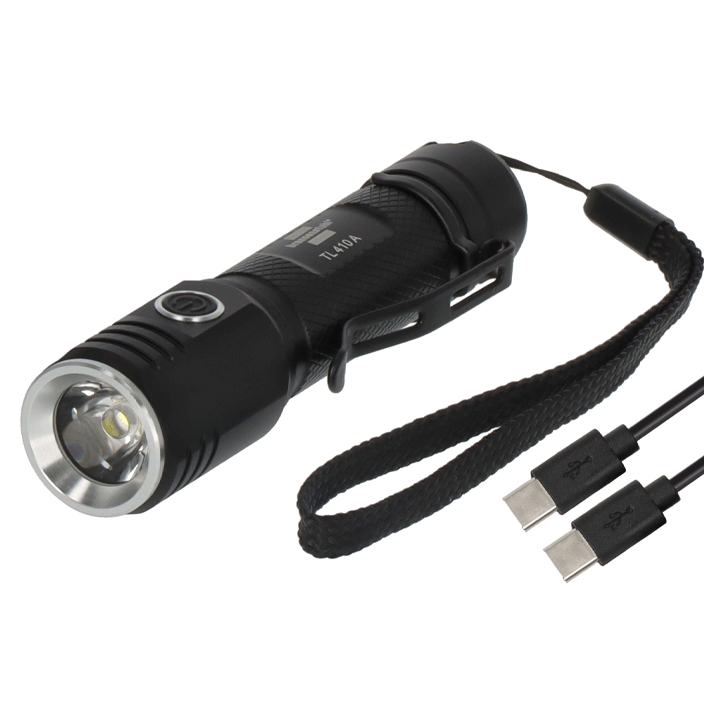 RECHARGEABLE TORCH LED LUXPREMIUM TL 410 A, IP44, 400LM