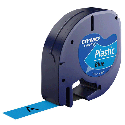 DYMO LETR.TAPES 12MMX4M BLU 91205