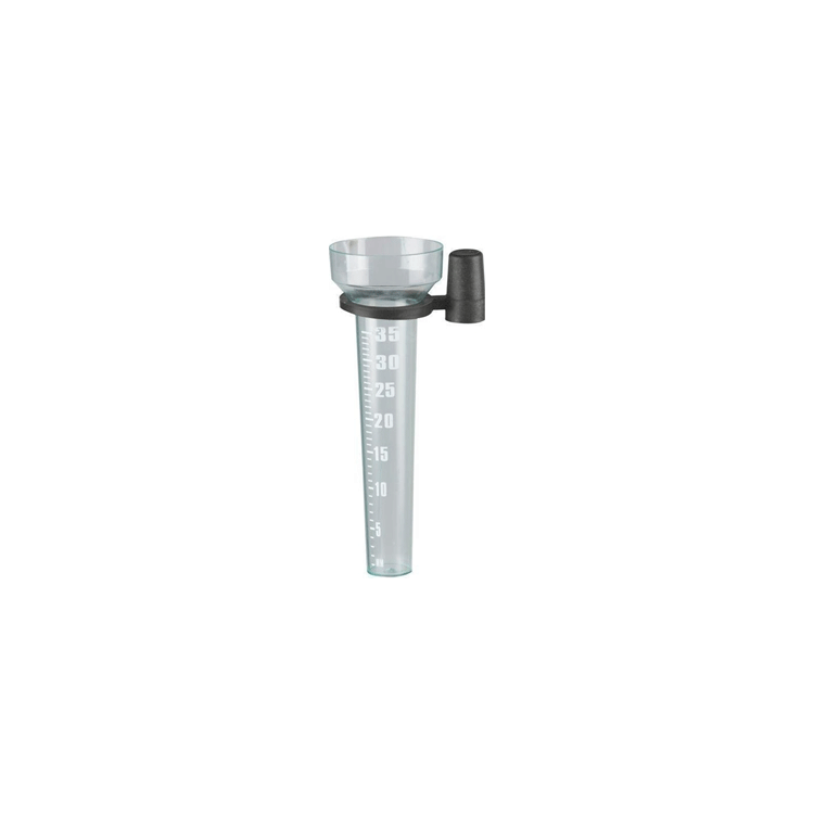 RAIN GAUGE D8,2X24,5CM PE/PL KINZO INCL.HOLDER 11X6,8X5,2CM 85G PB/HD