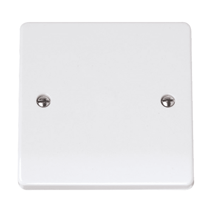 BLANK PLATE 1-GANG WHITE [CCA060 CURVA]