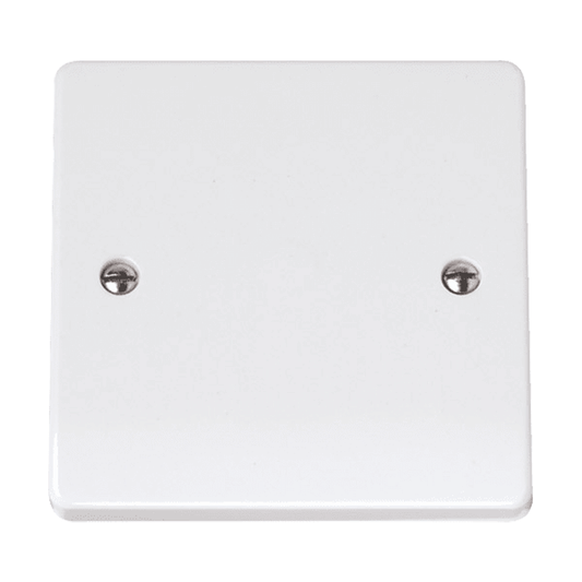 BLANK PLATE 1-GANG WHITE [CCA060 CURVA]
