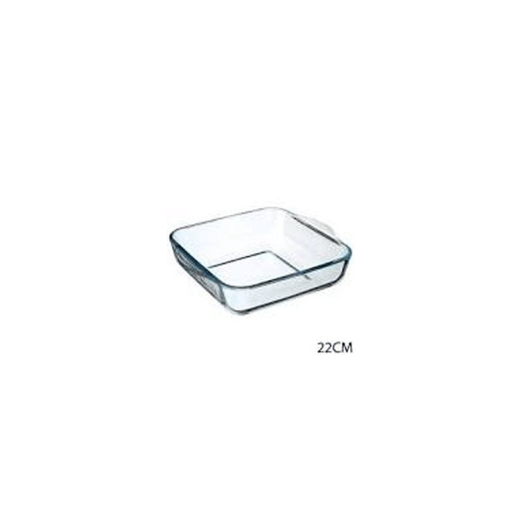 GLASS SQUARE DISH  22