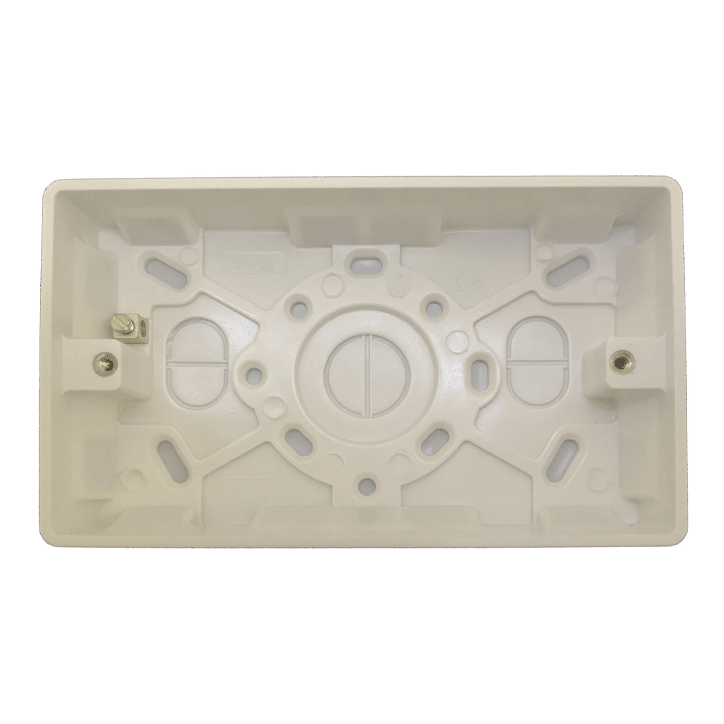 PLASTIC BOX 2GANG 25MM [W810]