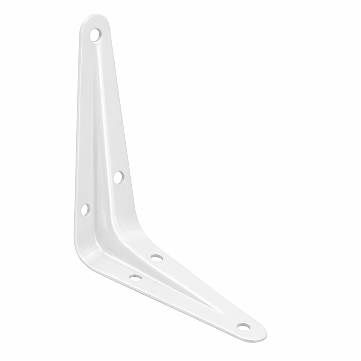 BRACKET SHELF NERVED 150X200MM WHITE