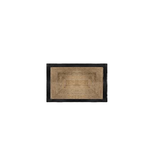 RUG JUTE BLACK BORDER 120X170