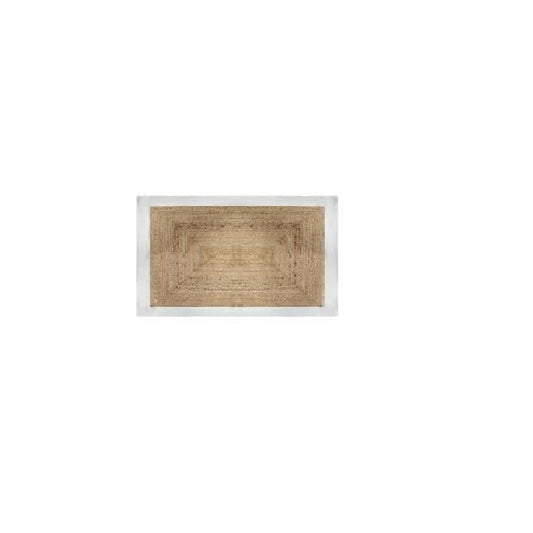 RUG JUTE WHITE BORDER 120X170