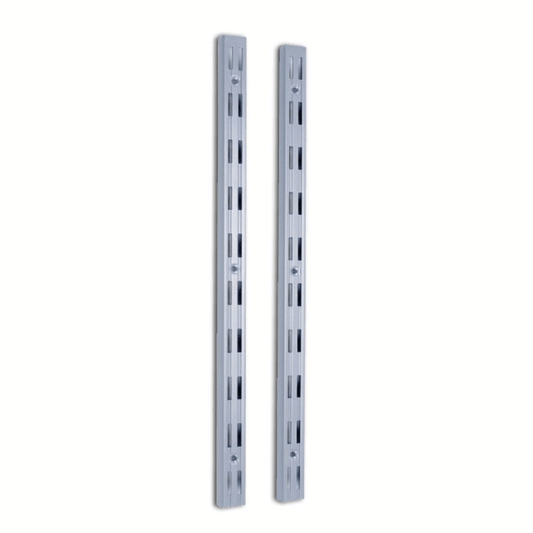 DOUBLE SLOT WALL RAID 150CM WHITE 2PCS