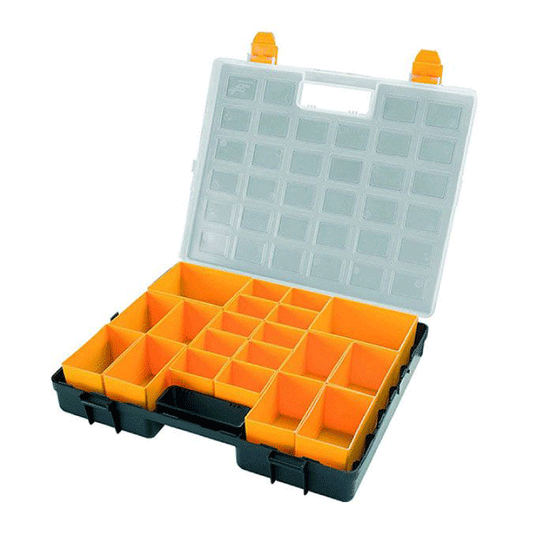 PLASTIC ORGANIZER L372X314XH70MM W/BOXES