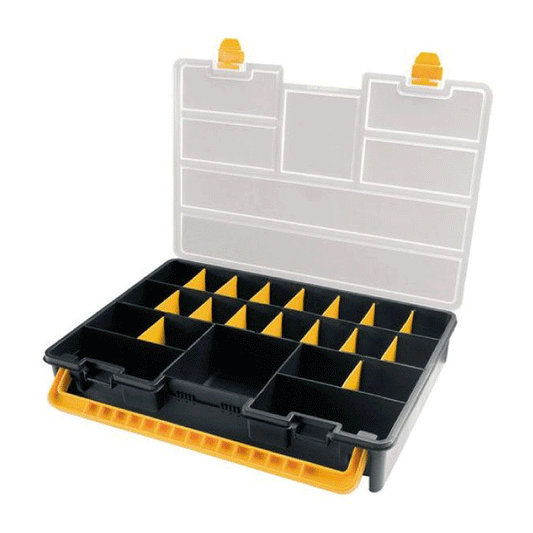 PLASTIC ORGANIZER L443X317XH80MM W/DIVIDERS