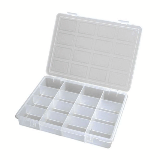 PLASTIC ORGANIZER 16 COMPARTMENTS 242X188X37MM
