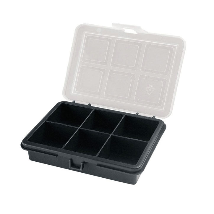 PLASTIC ORGANIZER COMPARTMENTS120X100X28MM 6COMPARTMENTS
