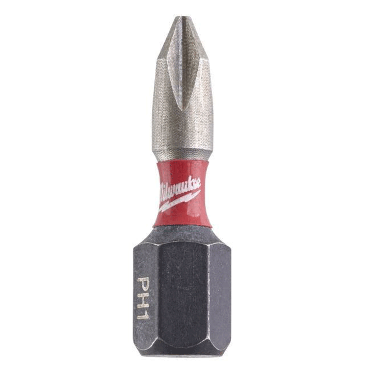 MILWAUKEE PH 1 x 25mm SHOCKWAVE BIT 2PCS