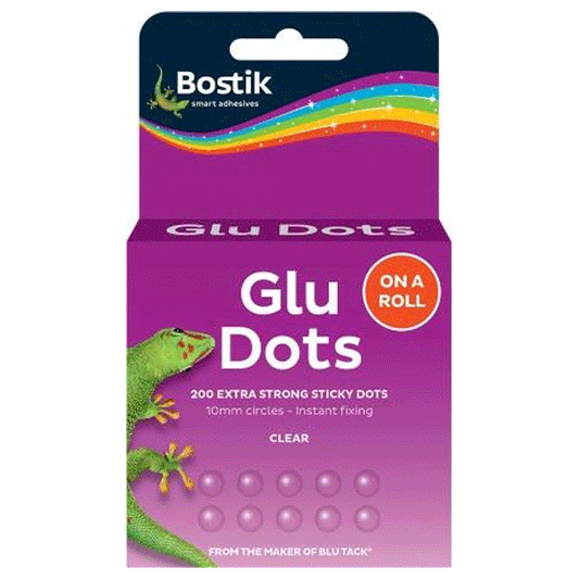 BLU-TACK PERMANENT GLUE DOTS 200PCS