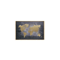 WORLD FRAME FOIL CANVAS 58X88