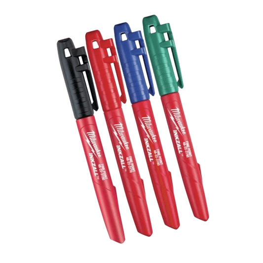 MILWAUKEE INKZALL COLOUR MARKERS  SET 4PCS 136747