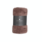 TAUPE PLAID BLANKET MICROFIBRE 125X150
