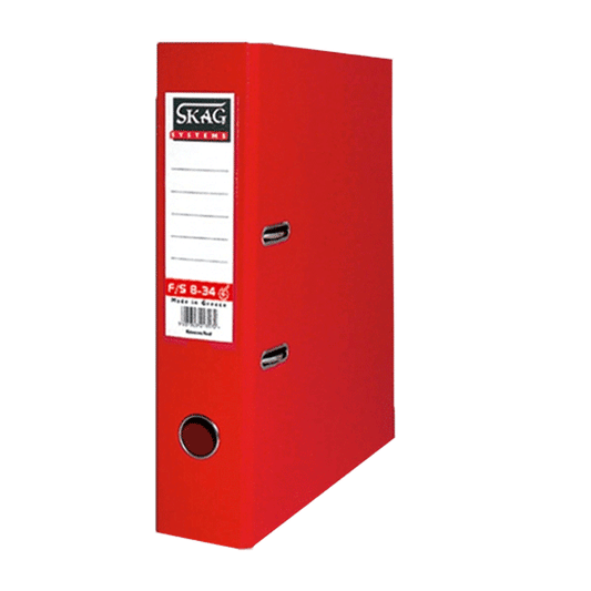 BOXFILES RED F/P 8CM N.8/34