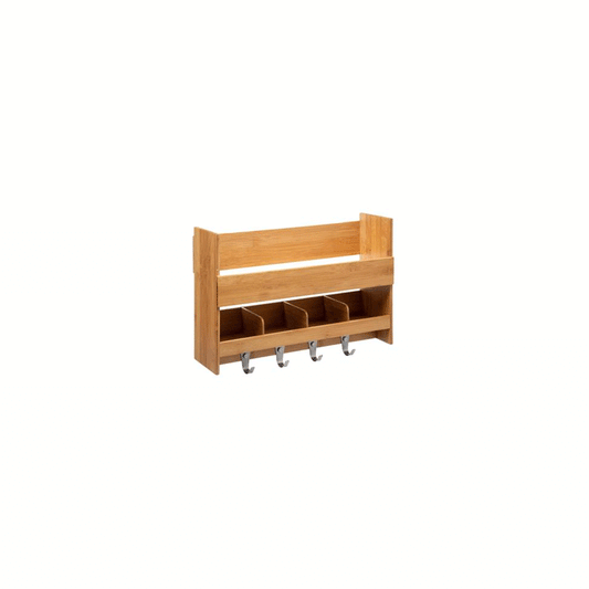 BAMBOO WALL SHELF + HOOK