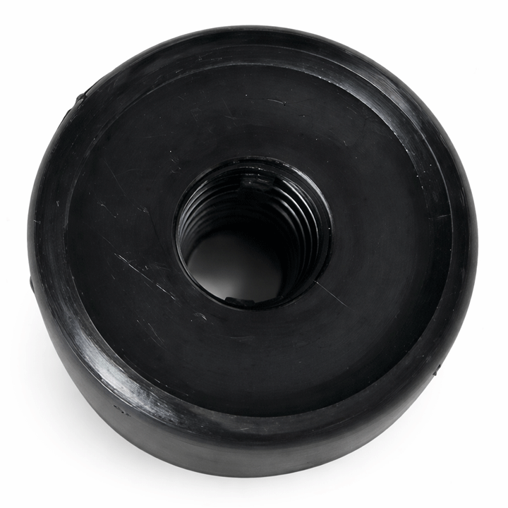 CABINET KNOB PLASTIC BLACK
