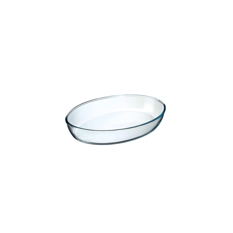 GLASS OVAL DISH 35X25