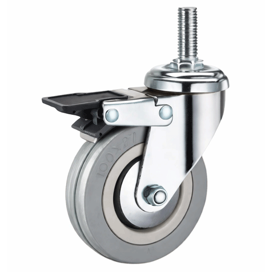 CASTER WHEEL THREADED STOPER 65MM