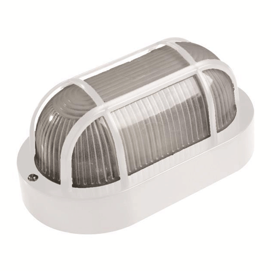 WHITE CEILING LAMP IN OVAL SHAPE