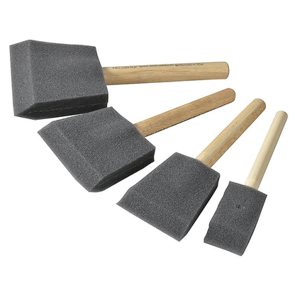 FOAM BRUSH SET 4PCS(1",2",3",4")