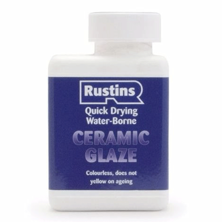 ACRYLIC CERAMIC GLAZE CLEAR 250ML RUSTINS