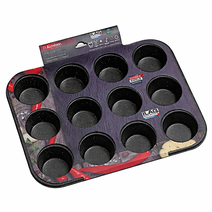 KEYSTONE MUFFIN 2.8CM  X12PCS